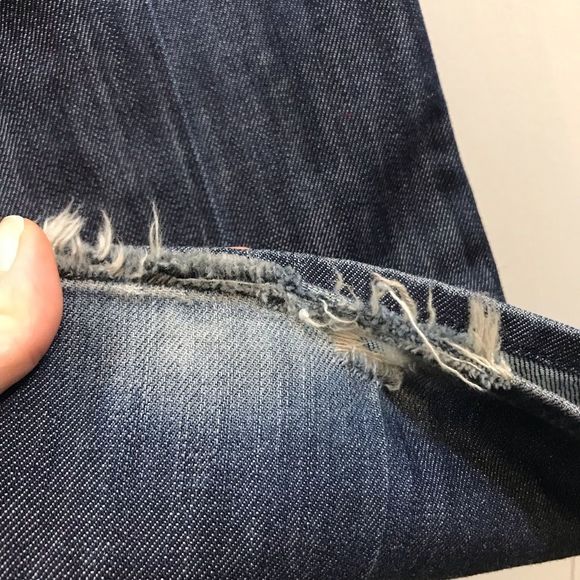 7 for all Mankind 'A' Pocket Blue Slight Stretch Bootcut Low Rise Jeans 6/28 - Picture 10 of 13